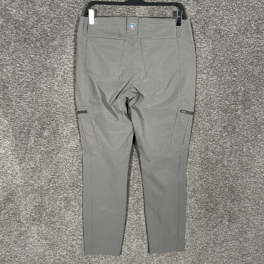Kuhl Horizn Skinny Pants Womens 10 Short Gray Ankle Hiking Zip Pocket 6276 - Picture 6 of 9